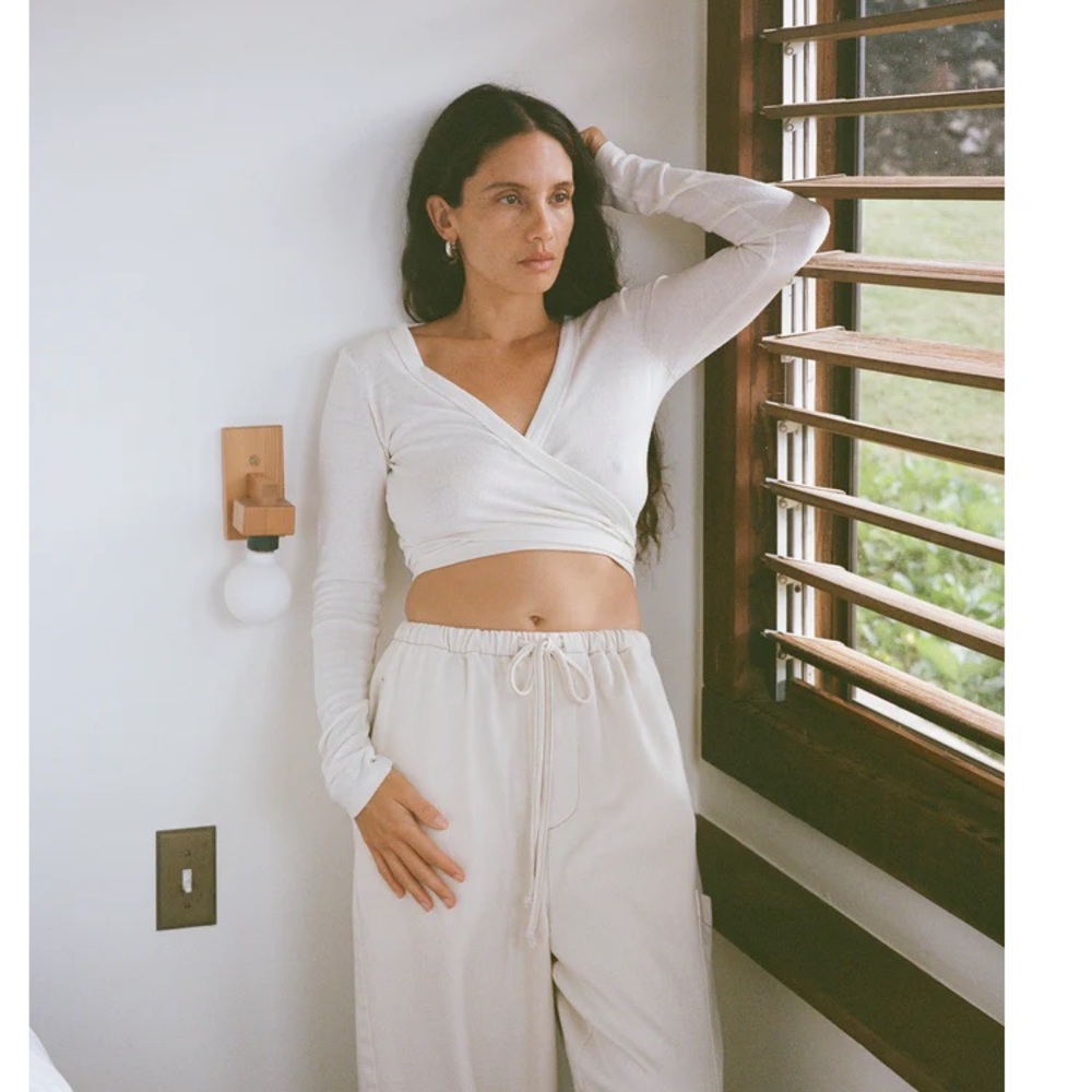 Ozma Dance Wrap Top - Natural, Small